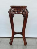 Aziatische pied de stalle - hout en marmer, Ophalen
