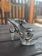 Sexy open stiletto’s transparant maat 39, Kleding | Dames, Ophalen of Verzenden, Gedragen, Overige kleuren
