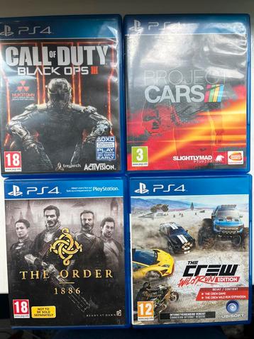 CoD Black ops 3 | Project Cars | The Order 1886 | The Crew beschikbaar voor biedingen