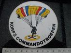 sticker korps commando troepen leger parachutist, Verzamelen, Verzenden, Zo goed als nieuw, Bedrijf of Vereniging