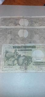 3 oude gebruikte biljetten belgie, Postzegels en Munten, Bankbiljetten | Europa | Niet-Eurobiljetten, Ophalen of Verzenden