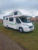 EURAMOBIL-7 PERSOONS ALKOOF-BJ 2018-2X TREINZIT-STAPELBED, Koelkast, Alkoof, Ringverwarming, Fiat