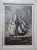 Ets zeilschip Willem Barendsz, Maarten Langbroek, Antiek en Kunst, Verzenden