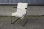 Gispen 411 fauteuil | Jaren 30 | Origineel | W.H.Gispen, Ophalen, Gebruikt, Minder dan 75 cm, Metaal