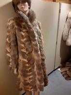 Geweldige echte fox bontjas bont jas bontmantel  maat L, Ophalen of Verzenden, Zo goed als nieuw, Maat 42/44 (L), Bruin