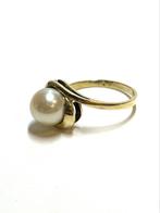 14k gouden ring met een parel, -, -, Ophalen of Verzenden, Zo goed als nieuw