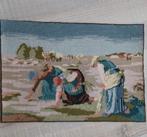 Geborduurd doek, aren rapen op de akker, Ophalen of Verzenden, Zo goed als nieuw