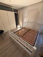 2 persoons bed incl matras 160x200, Wit, Tweepersoons, Zo goed als nieuw, Hout