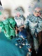 4 handgemaakte clowns, Antiek en Kunst, Curiosa en Brocante, Ophalen