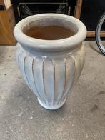 Terracotta geglazuurde pot 67cm hoog, Tuin en Terras, Bloempotten, Rond, Binnen, Zo goed als nieuw, Terracotta