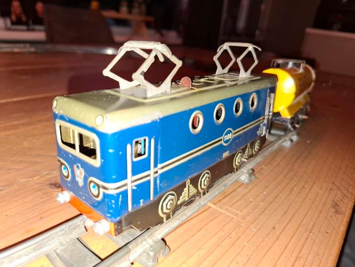 Bub Blikken Trein - Made in West-Germany, Hobby en Vrije tijd, Modeltreinen | H0, Gebruikt, Treinset, Gelijkstroom, Overige merken