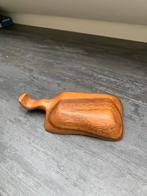 Teak vintage schaaltje met handvat, Gebruikt, Schaal, Ophalen of Verzenden, Overige vormen