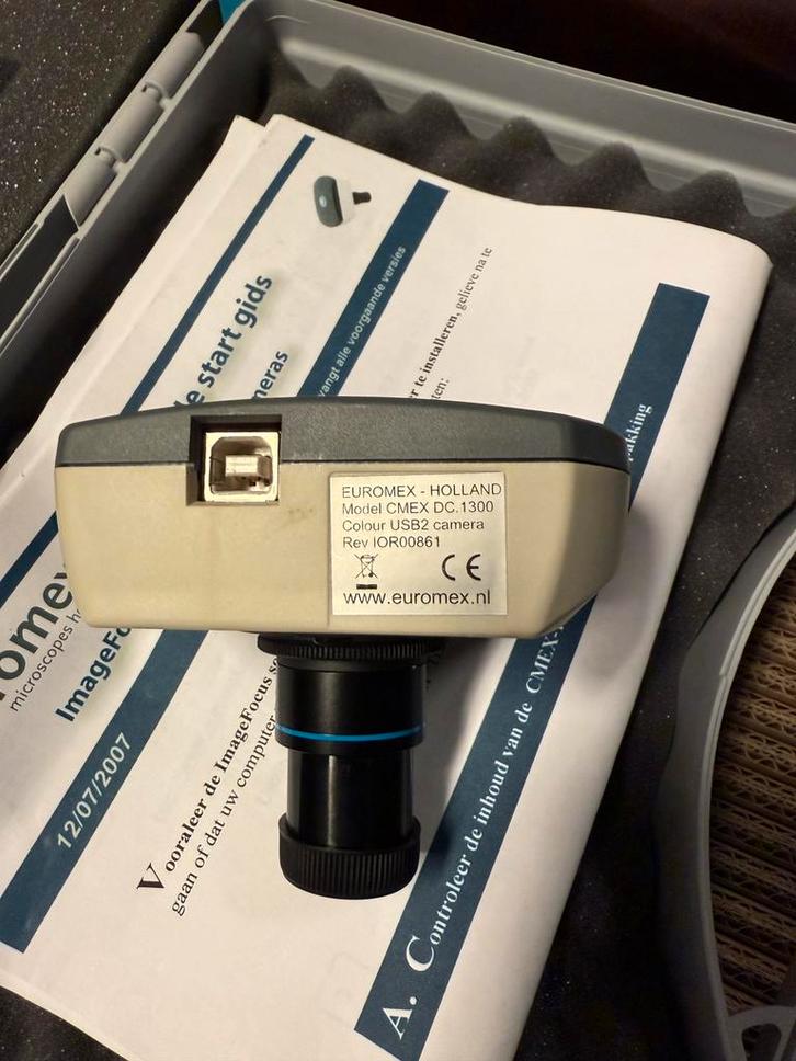 Euromex CMEX DC.1300 digitale microscoop camera, Audio, Tv en Foto, Videobewaking, Ophalen of Verzenden