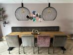Set design hanglampen rond zwart 70 cm (2 stuks), Ophalen, Zo goed als nieuw, Metaal, 75 cm of meer