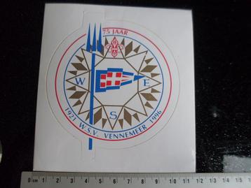 sticker wsv vennemeer 1996 wse logo 75 jaar beschikbaar voor biedingen