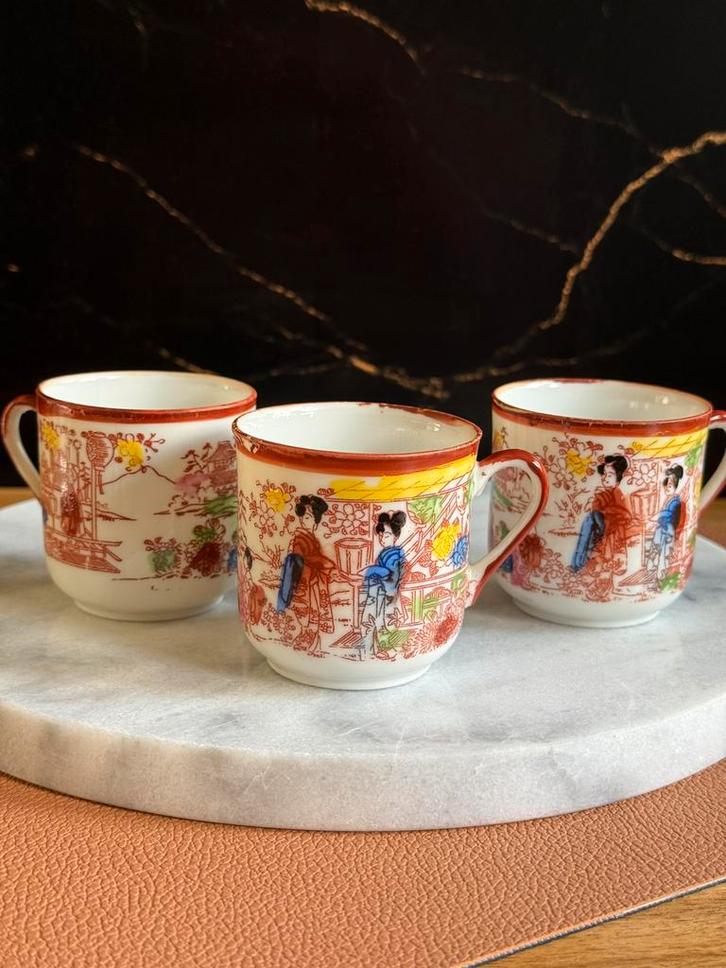 Antieke Japanse mokjes, Antiek en Kunst, Antiek | Keramiek en Aardewerk, Ophalen of Verzenden