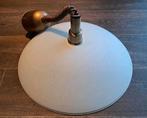 Nette plafondlamp, messing / melkglas, hoogte verstelbaar, Ophalen of Verzenden, Zo goed als nieuw