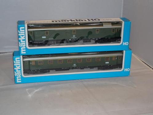2 Marklin passagiers/bagagewagons 4140/4145 in OVP (#810), Hobby en Vrije tijd, Modeltreinen | H0, Nieuw, Wagon, Wisselstroom