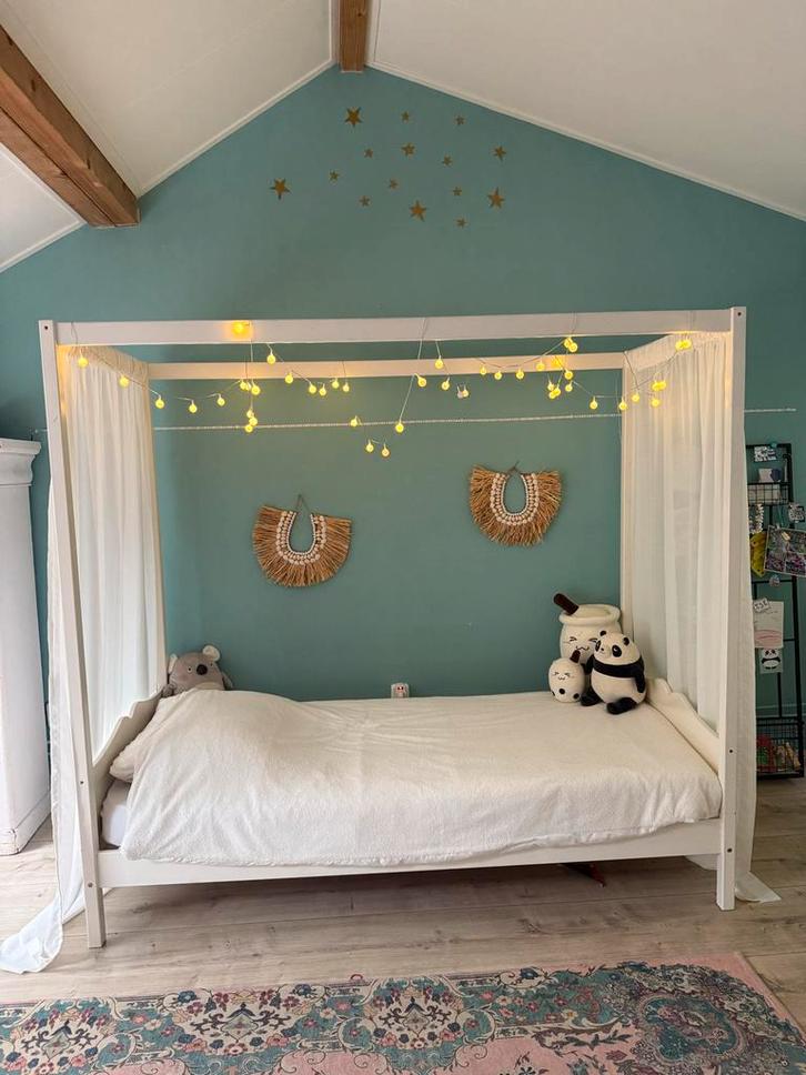 Hemelbed Ibiza Style - Meisjes/Prinsessen Bed, Kinderen en Baby's, Kinderkamer | Bedden, Zo goed als nieuw, 180 cm of meer, 85 tot 100 cm