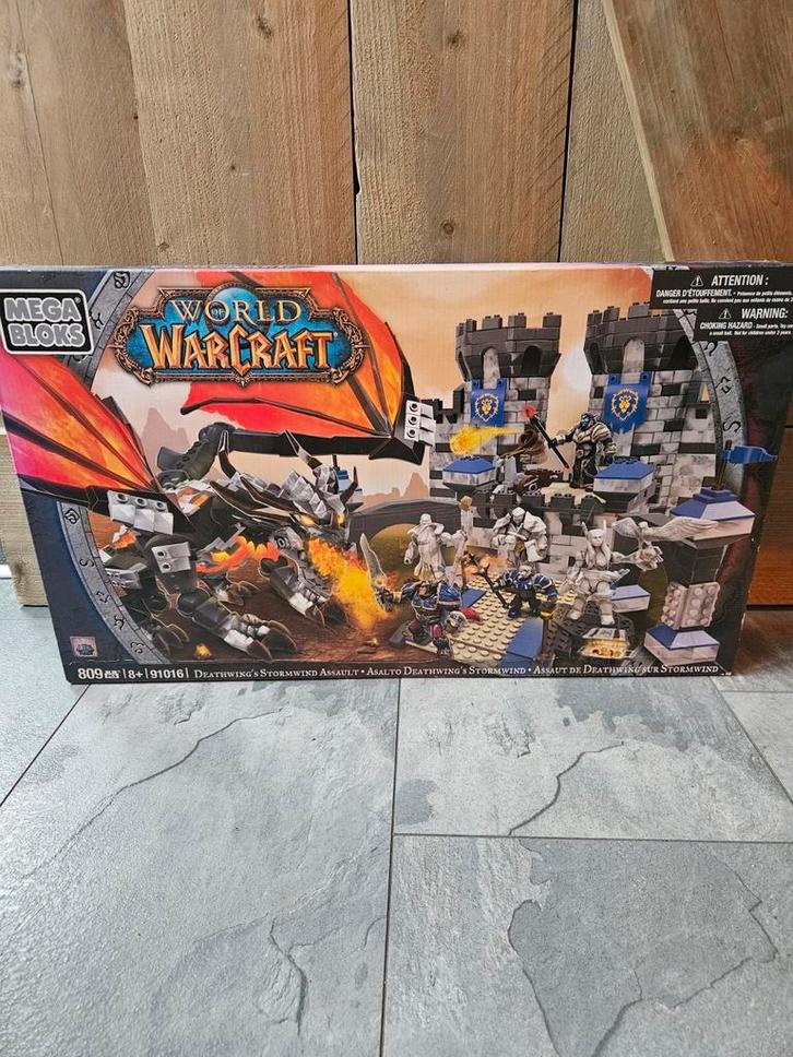 Mega Bloks World of Warcraft Deathwing's Stormwind, Kinderen en Baby's, Speelgoed | Bouwstenen, Zo goed als nieuw, Megabloks, Ophalen of Verzenden