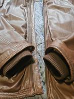 PME Legend soepele leren (tussen) jas met windvangers (L), Maat 52/54 (L), Bruin, ., Ophalen of Verzenden