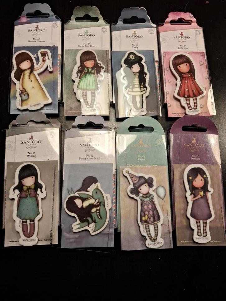 Gorjuss Santoro Stempels - 8 stuks, Hobby en Vrije tijd, Stempelen, Zo goed als nieuw, Overige typen, Ophalen of Verzenden