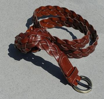 damesriem 126-0 retro gevlochten riem 105 cm - nieuw beschikbaar voor biedingen