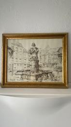 Mooswief Maastricht - A. Schiffeleers Pentekening, Antiek en Kunst, Ophalen