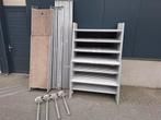 Aluminium rolsteiger 135x245 met een werkhoogte van 12,2 mtr, Ophalen, Gebruikt, Rolsteiger of Kamersteiger, 5 meter of hoger