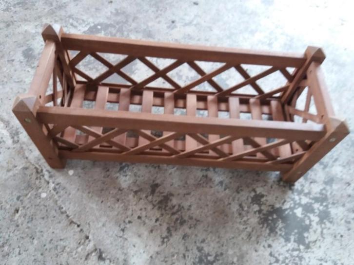 HARDHOUTEN BLOEMBAK, Tuin en Terras, Bloembakken en Plantenbakken, Nieuw, Hout, Balkon, Tuin, Minder dan 30 cm, Overige vormen