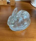 Glazen beeldje konijn vintage, Ophalen of Verzenden, Zo goed als nieuw, Dier