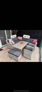 Loungeset diningset met ruimte voor 8 personen!, Tuin en Terras, Ophalen, Gebruikt, 8 zitplaatsen, Eettafel