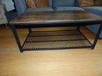Coffee Table / 106 x 60 cm / MDF Wood / Black & Vintage Wood, Ophalen, 100 tot 150 cm, 50 tot 100 cm, Zo goed als nieuw