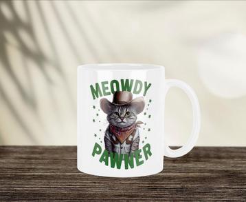 Meowdy Pawner katten mok beschikbaar voor biedingen