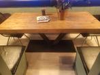 Houten Eettafel, Huis en Inrichting, Tafels | Eettafels, Gebruikt, 100 tot 150 cm, Ophalen of Verzenden, 150 tot 200 cm