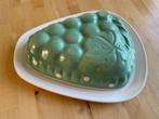 Vintage Brocante pastel groene puddingvorm druiventros, Antiek en Kunst, Ophalen of Verzenden