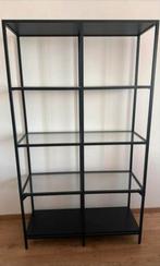Ikea Stellingkast met Glas - Goede Staat!, Met plank(en), Gebruikt, 100 tot 150 cm, Ophalen of Verzenden