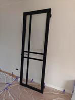 Svedex deur 230x83x4cm zwart hout glas incl. Scharnieren, Ophalen, 80 tot 100 cm, 215 cm of meer, Binnendeur
