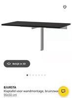 Bjursta Ikea klaptafel zwartbruin, Ophalen, Gebruikt, Minder dan 50 cm, 50 tot 100 cm