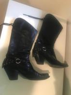 Designer Cowboy Boots maat 39, halfhoog, Kleding | Dames, Schoenen, Hoge laarzen, Zwart, Ophalen of Verzenden, Gedragen
