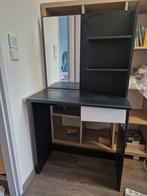 Make-up tafel met spiegel en opbergruimte, Huis en Inrichting, Tafels | Kaptafels, Ophalen, Gebruikt, 100 tot 150 cm, 50 tot 100 cm