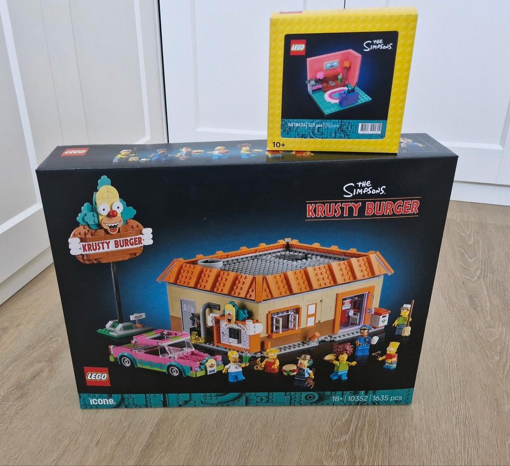 Lego The Simpsons Krusty burger 10352 + Homer's Living Room, Ophalen, Overige thema's, Lego, Nieuw