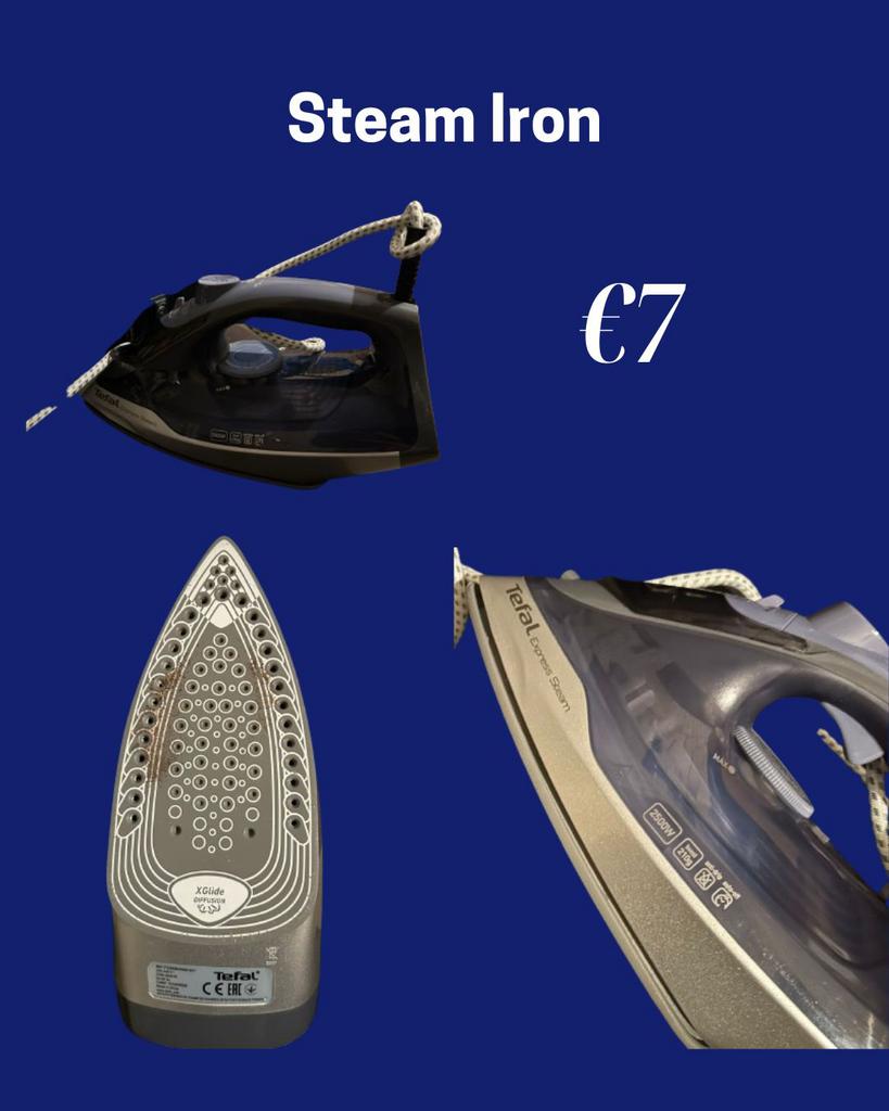 steam iron, Ophalen of Verzenden, Zo goed als nieuw