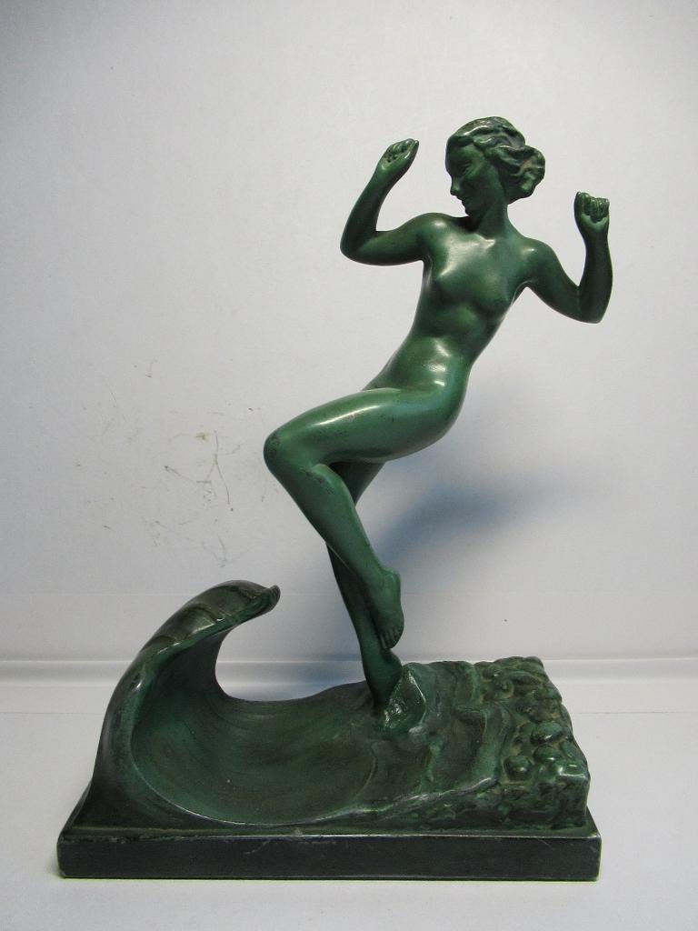 le verrier art deco beeld, Ophalen of Verzenden