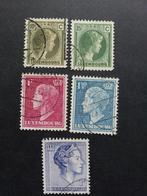 Luxemburg kopjes B gestempeld, Ophalen of Verzenden, Luxemburg, Gestempeld