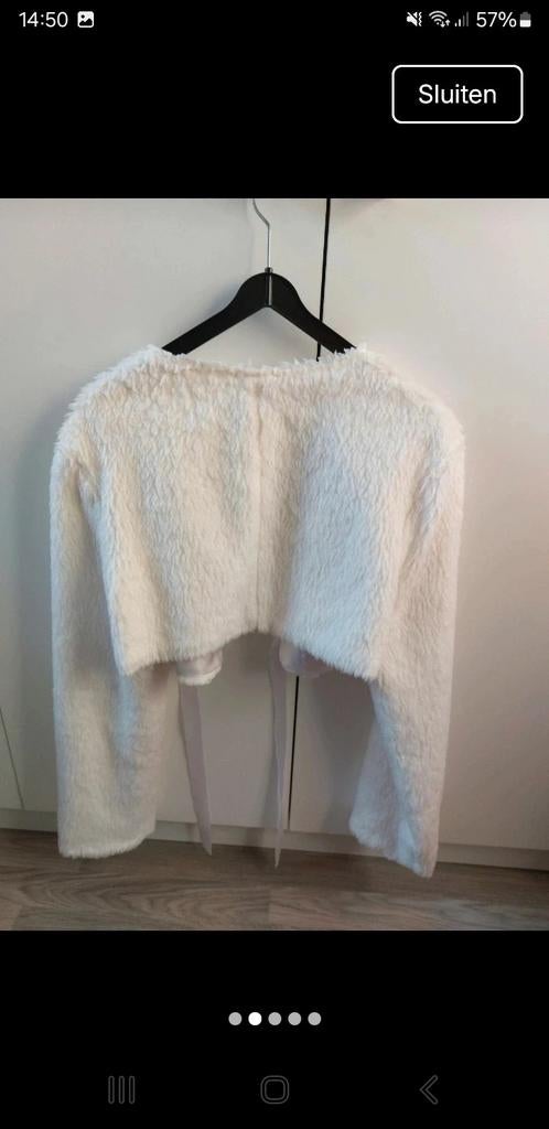 Wit bontje bolero Magic bij Freddy., Kleding | Dames, Ophalen of Verzenden, Zo goed als nieuw, Maat 42/44 (L), Wit