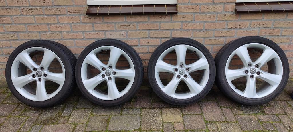 Set van 4 Opel velgen met banden - 19 inch, Auto-onderdelen, Banden en Velgen, Ophalen, 18 inch, Banden en Velgen, Personenwagen