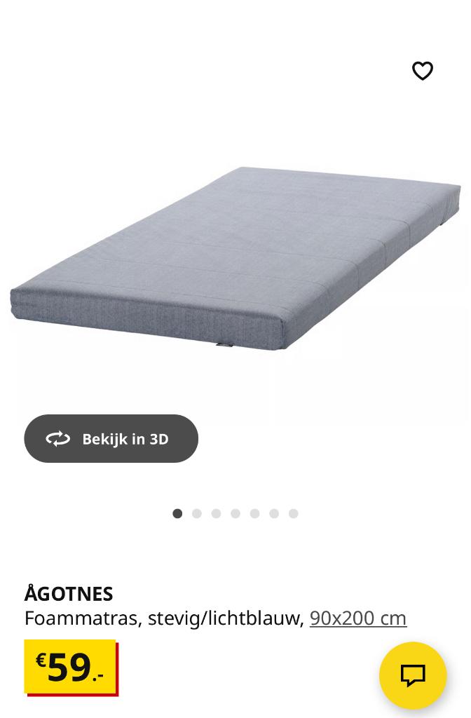 Matras, Huis en Inrichting, Slaapkamer | Matrassen en Bedbodems, Ophalen, Nieuw, Eenpersoons, 90 cm