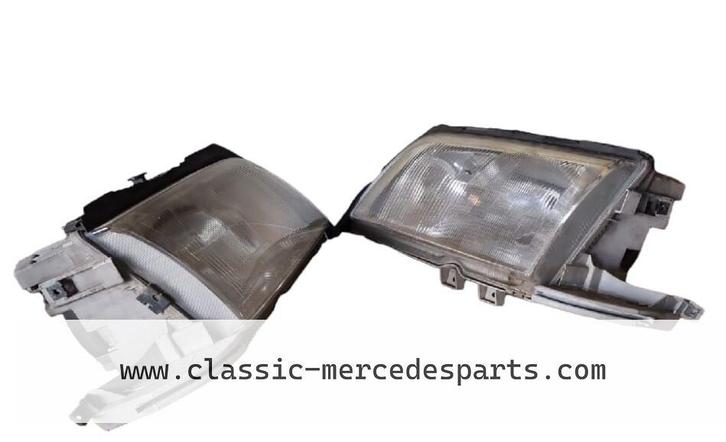 Koplampen Mercedes W202 links en rechts, Auto-onderdelen, Verlichting, Mercedes-Benz, Gebruikt, Ophalen of Verzenden