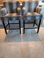 Mooie barstoelen barkrukken 3 stuks vacht bontlook van Rofra, Huis en Inrichting, Ophalen